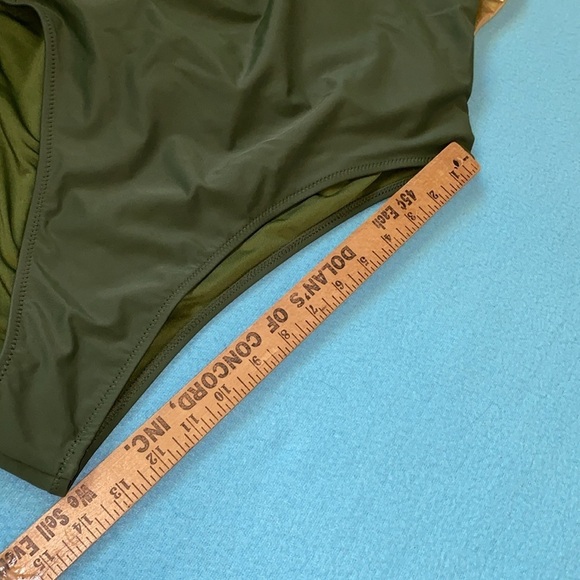 MERMAID SWIMWEAR deep V halter style low back high cut hips NEW size 2X - Picture 7 of 8